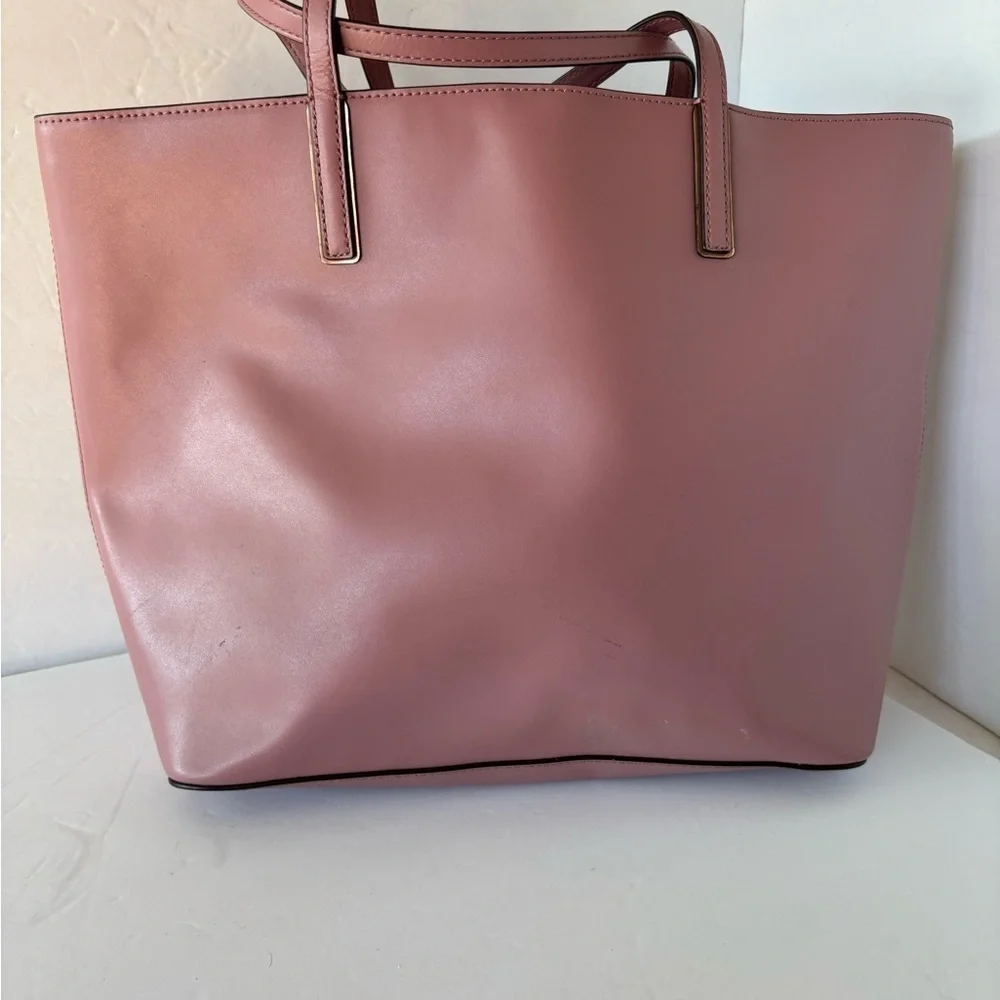 Kate Spade NWOT Mauve Leather Tote With Butterfly Leather Appliqués
